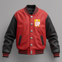 Professional outerwear mockup template for jacket and sweater apparel design styles psd
