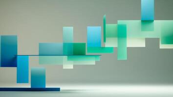 Abstract background with blue and green geometric shapesAbstract background with blue and green geometric shapes. photo