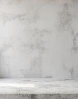 Neutral white colored low contrast Concrete textured background with roughness and irregularities to your concept or product photo