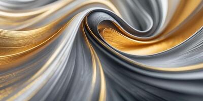 Abstract Swirling Gold and Gray Background Image photo