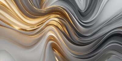 Abstract Swirling Gold and Gray Background ImageAbstract Swirling Gold and Gray Background Image. photo