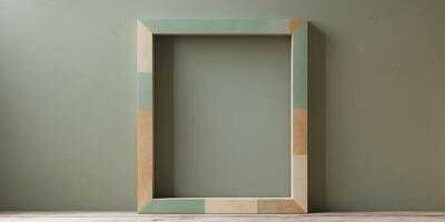 Concise Rectangular Frame in Earthy Tones photo