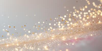 Luminous Abstract Glitter Background with Golden LightsLuminous Abstract Glitter Background with Golden Lights. photo