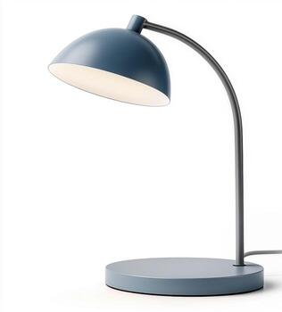 Modern desk lamp with a sleek design and elegant finish suitable for any workspace or living area photo