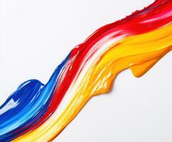 Vibrant colors blend together in a stunning abstract paint composition for artistic inspiration photo