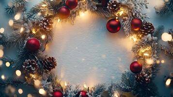 Winter Wonderland Christmas Wreath Decor photo