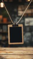 Blank Photo Frame Hanging on String