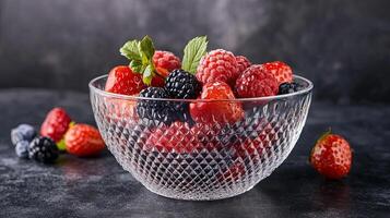 A Delectable Display of Fresh Berries photo