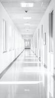 A Pristine White Corridor Illuminates the Modern Architecture photo