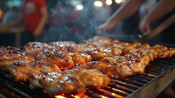 Mouthwatering Grilled Chicken on the Barbecue photo