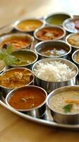 Indian Cuisine Platter - A Vibrant Array of Dishes photo