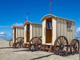 beach of norderney at summer time photo
