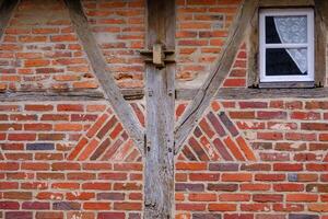 small window at the village of Gemen in westphalia photo