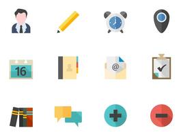 collaboration icon in flat color illustration vector
