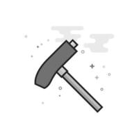 Allen key icon in flat outlined grayscale style illustration vector