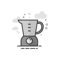 Juicer icon in flat outlined grayscale style illustration vector