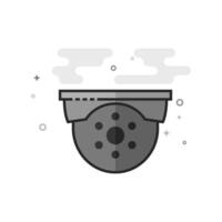 flat grayscale illustration camera icon vector