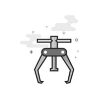 Bicycle tool icon in flat grayscale style illustration vector