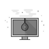 Color calibration icon in flat grayscale vector