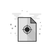 Printing quality control icon in flat grayscale style illustration vector
