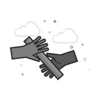 Relay run icon in flat outlined grayscale style illustration vector