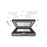 Scanner icon in flat style color. illustration. vector