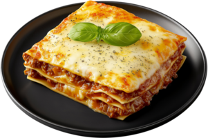 Fresh Lasagna with Crispy Edges and Melted Cheese png