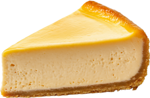 Fresh and Creamy Cheesecake Slice Isolated png