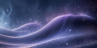 Soft rippling wave texture in blue and purple with tiny stardust specks for a celestial vibe photo