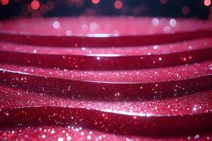 Red Glitter Sparkling Texture for Festive Background Design photo