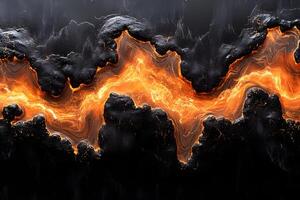 Fiery Lava Flow - Dynamic Abstract Background for Creativity and Design photo