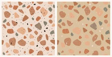 Set of Venetian terrazzo seamless patterns . vector
