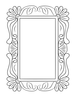 Vintage Mirror or picture frame in antique style.