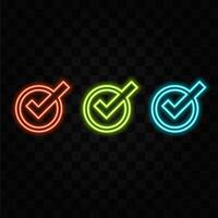 Right check marks. Checkmark red icons, isolated. Simple check marks. Checklist symbols. orange. vector