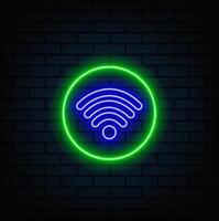 Abstract wifi connection concept connection network people communication On a blue background, futuristic, modern vector