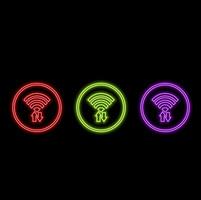 Wireless internet access, free wifi connection, internet technology, network concept vector