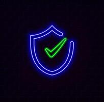 Digital checkmark icon hologram on future technology background. Productivity and classification evolution. Futuristic checkmark icon in the world of technological progress and innovation. blue color. vector