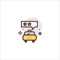 A taxi cab with a star on it vector
