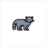 A cat icon on a white background vector