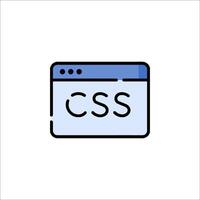 Css icon illustration vector