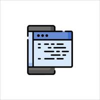 A smartphone with a document icon on it vector