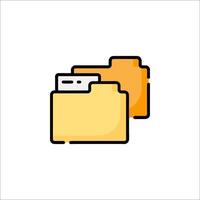 File folder icon vector