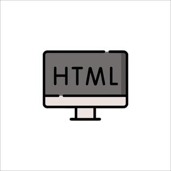 Html web development icon illustration vector