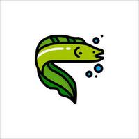 A fish with bubbles and bubbles on it vector