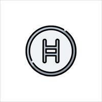 A ladder icon in a circle vector