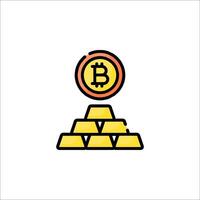 Bitcoin icon, gold, bitcoin mining, mining, mining bitcoin, mining bitcoin icon, mining bitcoin vector