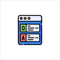 Qa test icon illustration vector