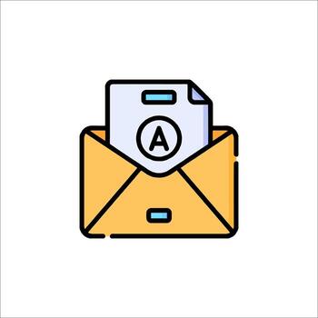 An envelope with an envelope icon vector