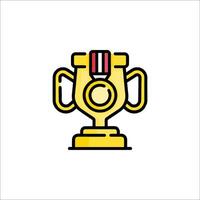 A trophy icon on a white background vector