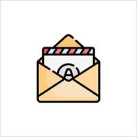 Email envelope icon vector